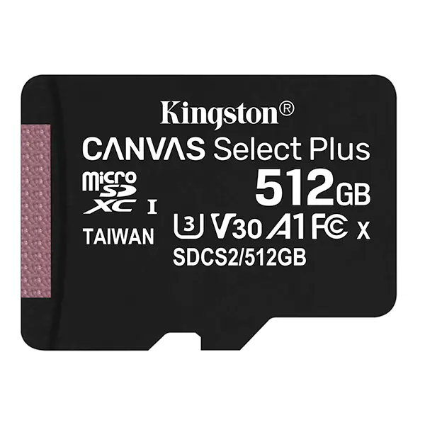 ⁨Kingston karta Canvas Select Plus, 512GB, micro SDXC, SDCS2/512GBSP, UHS-I U1 (Class 10), A1⁩ w sklepie Wasserman.eu