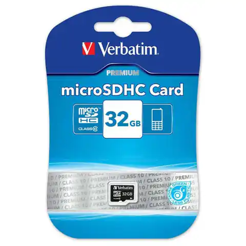 ⁨Verbatim Micro Secure Digital Card Premium, 32 GB, Micro SDHC, 44013, UHS-I U1 (Klasse 10)⁩ im Wasserman.eu