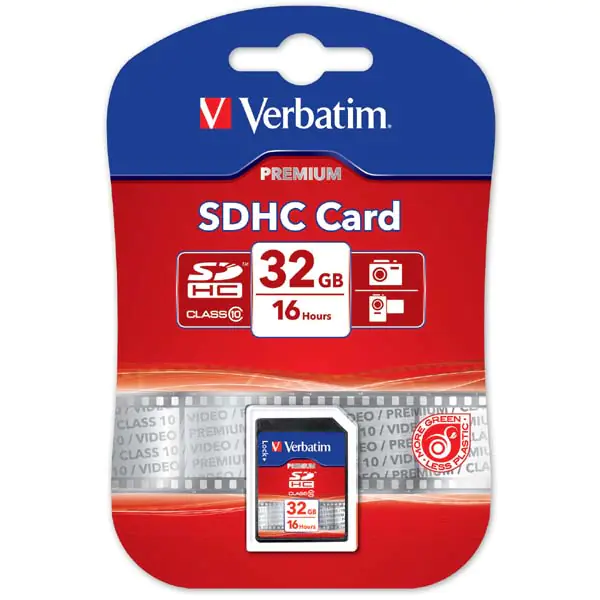 ⁨Verbatim Secure Digital Card Premium U1, 32GB, SDHC, 43963, UHS-I U1 (Class 10)⁩ at Wasserman.eu