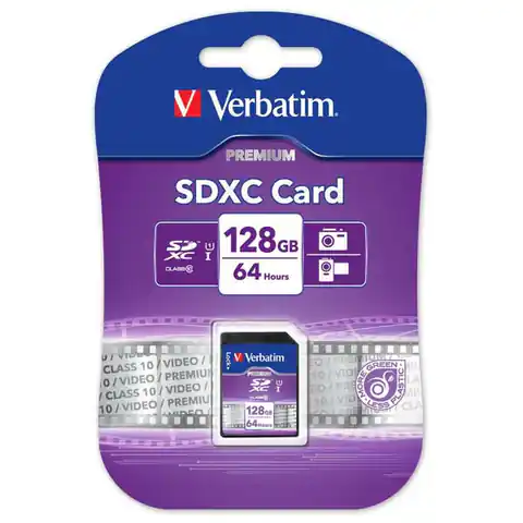 ⁨Verbatim Secure Digital Card Premium U1, 128GB, SDXC, 44025, UHS-I U1 (Klasse 10)⁩ im Wasserman.eu