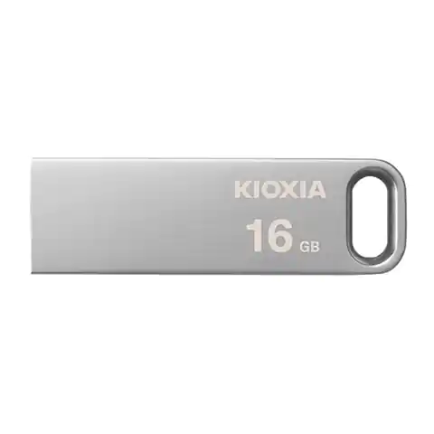 ⁨Kioxia USB flash disk, USB 3.0, 16GB, Biwako U366, Biwako U366, silver, LU366S016GG4, USB A⁩ at Wasserman.eu