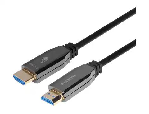 ⁨Kabel HDMI v2.0 hybrydowy optyczny światłowodowy 20m⁩ w sklepie Wasserman.eu
