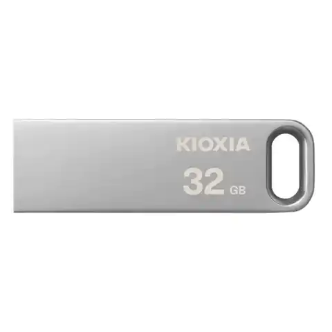 ⁨Kioxia USB flash disk, USB 3.0, 32GB, Biwako U366, Biwako U366, srebrny, LU366S032GG4⁩ w sklepie Wasserman.eu