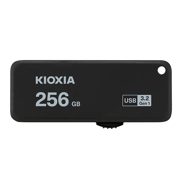 ⁨Kioxia USB flash disk, USB 3.0, 256GB, Yamabiko U365, Yamabiko U365, black, LU365K256GG4⁩ at Wasserman.eu