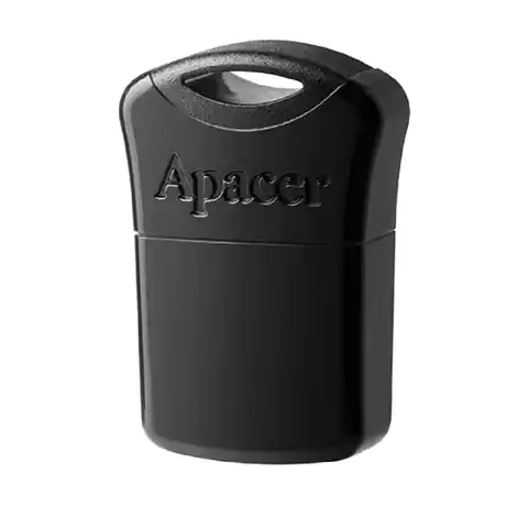 ⁨Apacer USB flash disk, USB 2.0, 16GB, AH116, black, AP16GAH116B-1, USB A, with cover⁩ at Wasserman.eu