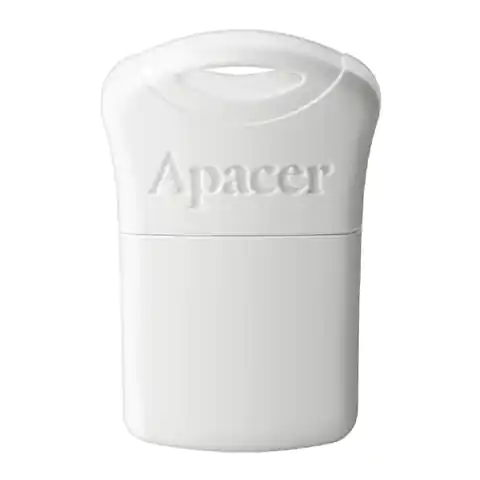 ⁨Apacer USB flash disk, USB 2.0, 16GB, AH116, white, AP16GAH116W-1, USB A, with cover⁩ at Wasserman.eu