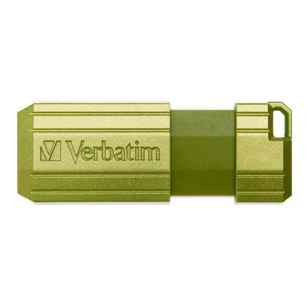 ⁨Verbatim USB flash disk, USB 2.0, 32GB, Store,N,Go PinStripe, green, 49958, for archiving⁩ at Wasserman.eu