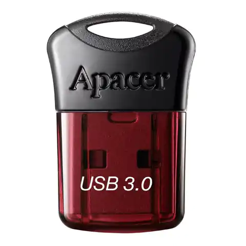 ⁨Apacer USB flash disk, USB 3.0, 32GB, AH157, red, AP32GAH157R-1, USB A, with cover⁩ at Wasserman.eu