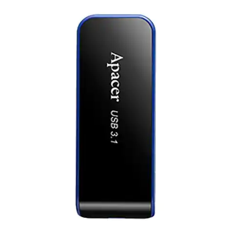 ⁨Apacer USB flash disk, USB 3.0, 32GB, AH356, czarny, AP32GAH356B-1, USB A, z wysuwanym złączem⁩ w sklepie Wasserman.eu