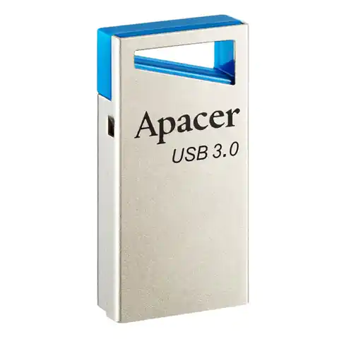 ⁨Apacer USB flash disk, USB USB 3.0 (3.2 Gen 1), 32GB, AH155, silver, AP32GAH155U-1, USB A, with eye for key ring⁩ at Wasserman.eu