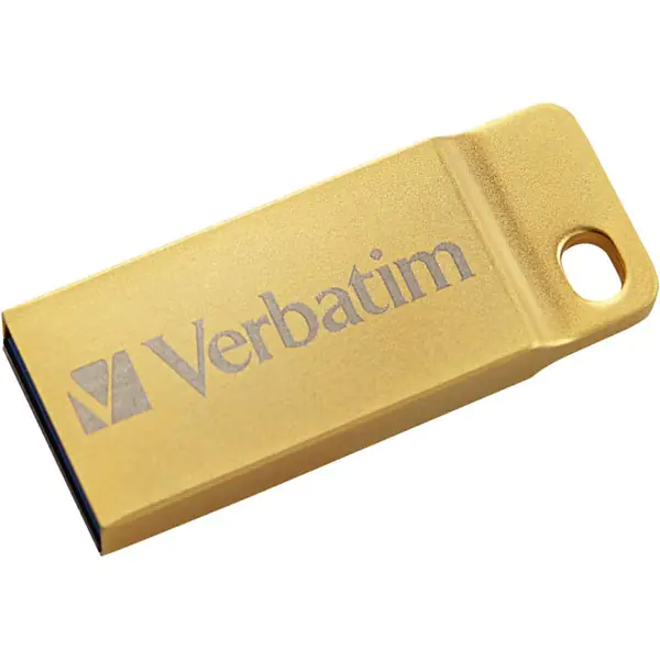 ⁨Verbatim USB flash disk, USB 3.0, 32GB, Metal Executive, Store N Go, Gold, 99105, USB A⁩ at Wasserman.eu