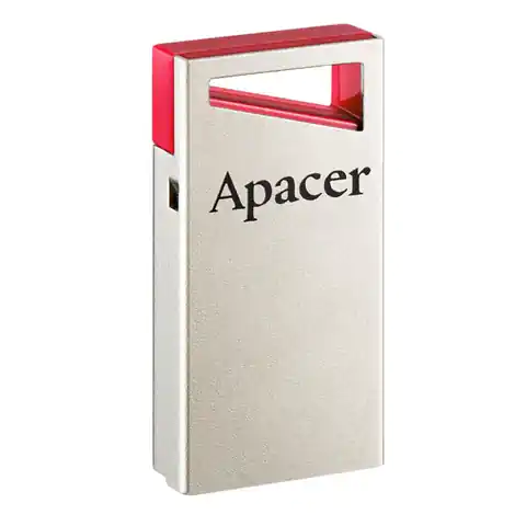 ⁨Apacer USB flash disk, USB 2.0, 64GB, AH112, srebrny, AP64GAH112R-1, USB A, z oczkiem na brelok⁩ w sklepie Wasserman.eu
