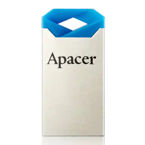 ⁨Apacer USB flash disk, USB 2.0, 64GB, AH111, niebieski, AP64GAH111U-1, USB A, z oczkiem na brelok⁩ w sklepie Wasserman.eu