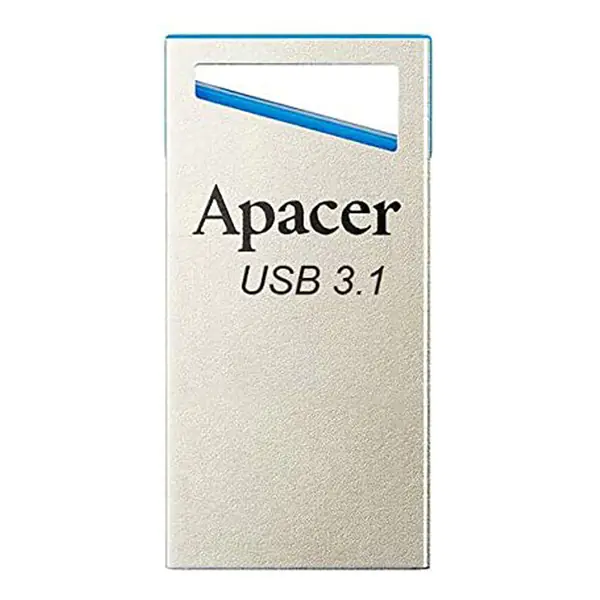 ⁨Apacer USB flash disk, USB 3.0, 128GB, AH155, silver, AP128GAH155U-1, USB A, with eye for key fob⁩ at Wasserman.eu