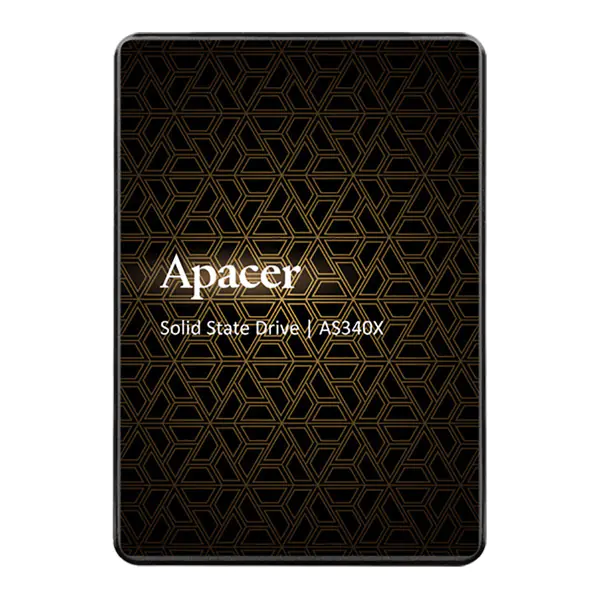 ⁨SSD Wewnętrzny Apacer AS340X, AP120GAS340XC-1, 120GB, czarny, 2.5", 550 MB/s-R, SATA III, 520 MB/s-W⁩ w sklepie Wasserman.eu