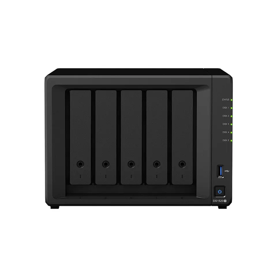NAS DS1520+ 5x0HDD 8GB DDR4 4xRJ45 1GbE at Wasserman.eu