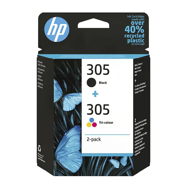 ⁨HP Original ink/ink 6ZD17AE#301, HP 305, blister, HP 2-pack DeskJet 2300, DeskJet 2710, DeskJet 2720, DeskJet⁩ at Wasserman.eu