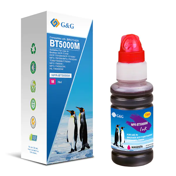G&G kompatybilny ink / tusz z BT-5000M, NPR-BT5000M, magenta, 5000s w sklepie Wasserman.eu