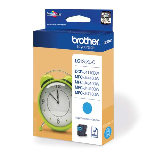 ⁨Brother oryginalny ink / tusz LC-125XLC, cyan, 1200s⁩ w sklepie Wasserman.eu