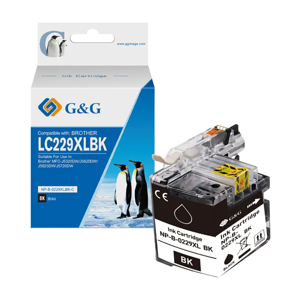 G&G kompatybilny ink / tusz z LC-229XL, NP-B-0229XLBK, black, 2400s w sklepie Wasserman.eu