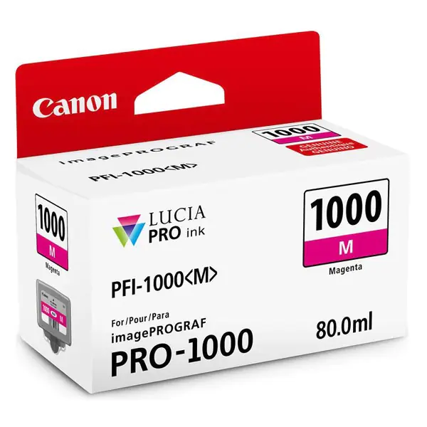 ⁨Canon oryginalny ink / tusz PFI-1000 M, 0548C001, magenta, 5885s, 80ml⁩ w sklepie Wasserman.eu