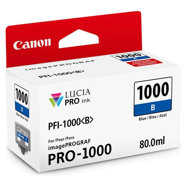 ⁨Canon oryginalny ink / tusz PFI-1000 B, 0555C001, blue, 4875s, 80ml, -⁩ w sklepie Wasserman.eu