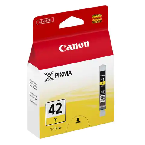 ⁨Canon oryginalny ink / tusz CLI-42Y, yellow, 6387B001, Canon Pixma Pro-100⁩ w sklepie Wasserman.eu