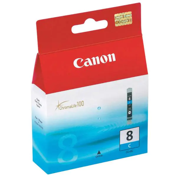 ⁨Canon oryginalny ink / tusz CLI-8 C, 0621B001, cyan, 490s, 13ml⁩ w sklepie Wasserman.eu