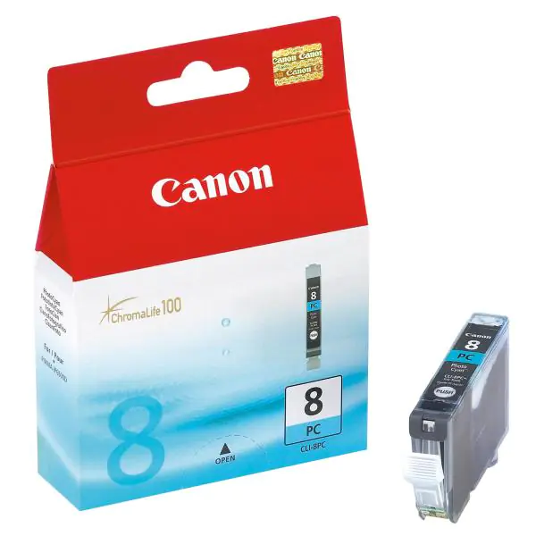 ⁨Canon oryginalny ink / tusz CLI-8 PC, 0624B001, photo cyan, 450s, 13ml⁩ w sklepie Wasserman.eu