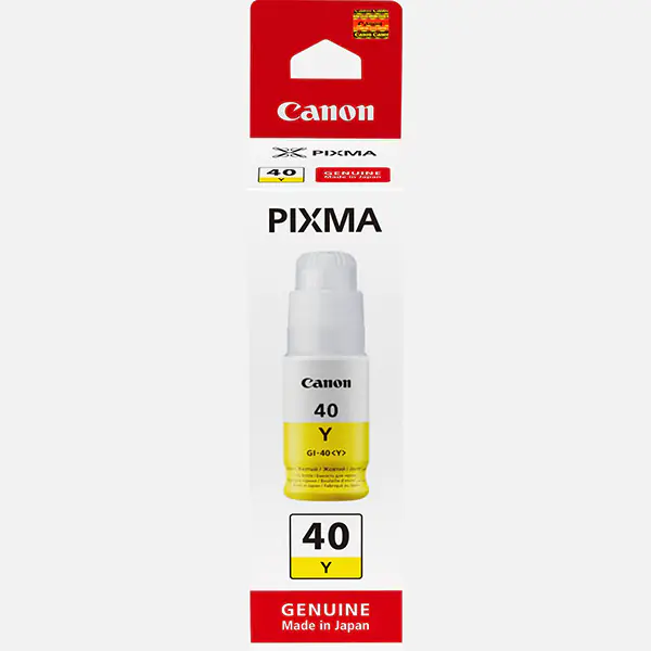 ⁨Canon oryginalny ink / tusz 3402C001, yellow, 7700s, 70ml, GI-40 Y, Canon PIXMA G5040,G6040⁩ w sklepie Wasserman.eu