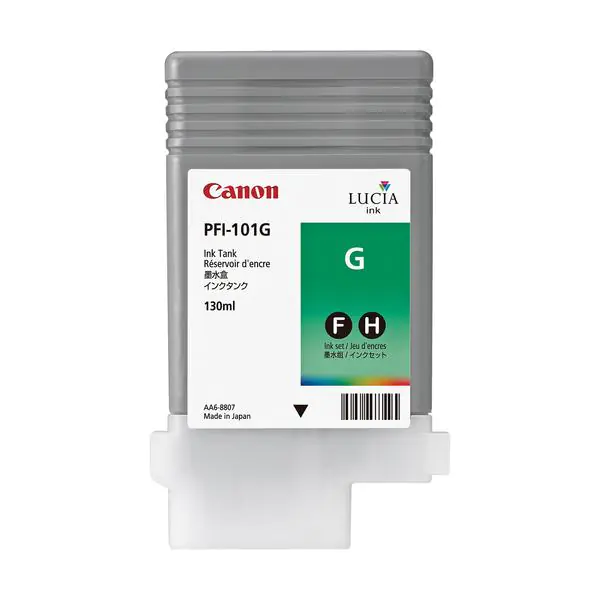 ⁨Canon oryginalny ink / tusz PFI-101 G, 0890B001, green, 130ml⁩ w sklepie Wasserman.eu