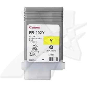 ⁨Canon oryginalny ink / tusz PFI102Y, yellow, 130ml, 0898B001, Canon iPF-500, 600, 700, 765⁩ w sklepie Wasserman.eu