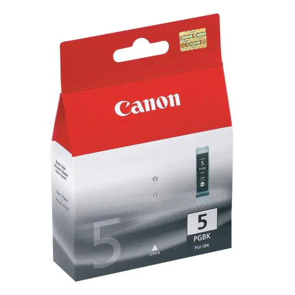 ⁨Canon original ink/ink PGI5BK, black, 360s, 26ml, 0628B001, Canon iP4200, 5200, 5200R, MP500, 800⁩ at Wasserman.eu