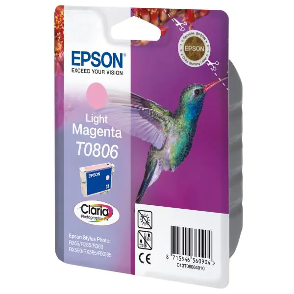 ⁨Epson oryginalny ink / tusz C13T08064011, light magenta⁩ w sklepie Wasserman.eu