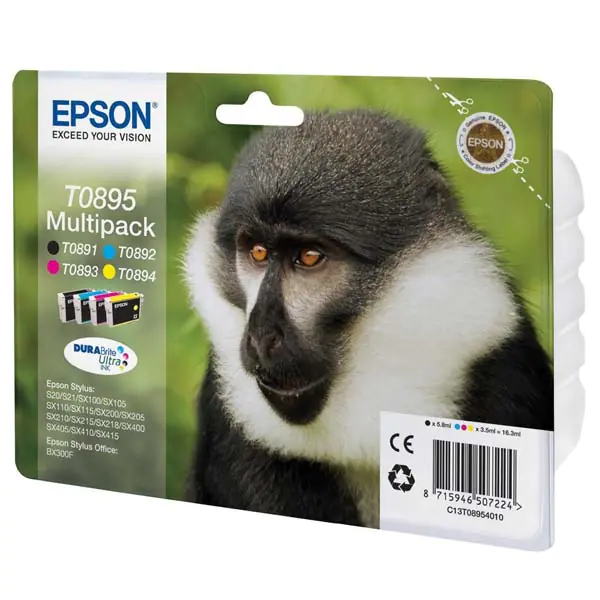 ⁨Epson oryginalny ink / tusz C13T08954010, CMYK, 3x3,5/5,8ml⁩ w sklepie Wasserman.eu