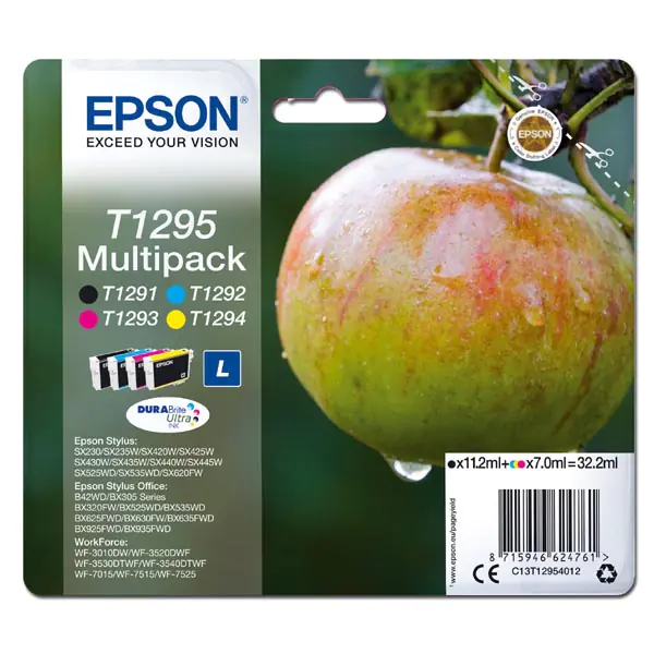 ⁨Epson oryginalny ink / tusz C13T12954012, T1295, CMYK, 32,2ml⁩ w sklepie Wasserman.eu