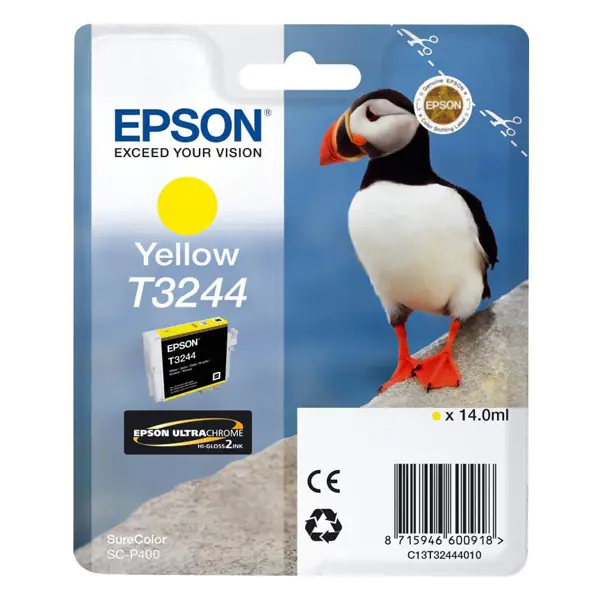 ⁨Epson oryginalny ink / tusz C13T32444010, yellow, 14ml⁩ w sklepie Wasserman.eu