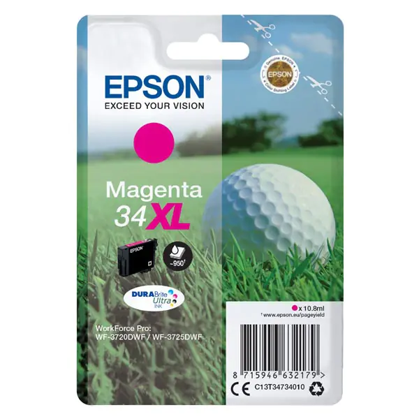⁨Epson oryginalny ink / tusz C13T34734010, T347340, 34XL, magenta, 10.8ml⁩ w sklepie Wasserman.eu