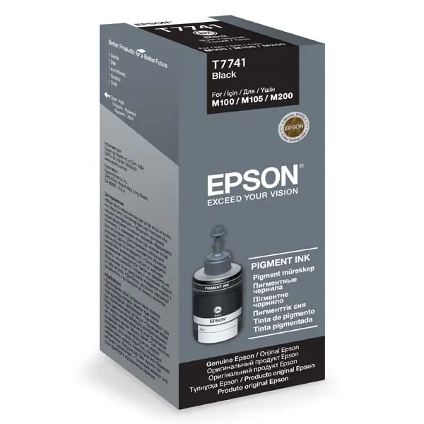 ⁨Epson oryginalny ink / tusz C13T77414A, black, 140ml, L⁩ w sklepie Wasserman.eu