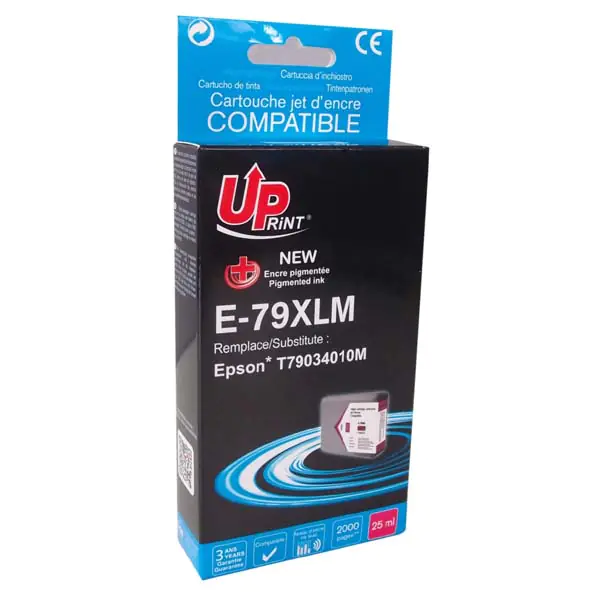 ⁨UPrint kompatybilny ink / tusz z C13T79034010, 79XL, XL, E-79XLM, magenta, 2000s, 25ml, 1szt⁩ w sklepie Wasserman.eu