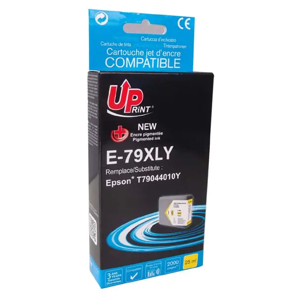 ⁨UPrint kompatybilny ink / tusz z C13T79044010, 79XL, XL, E-79XLY, yellow, 2000s, 25ml, 1szt⁩ w sklepie Wasserman.eu