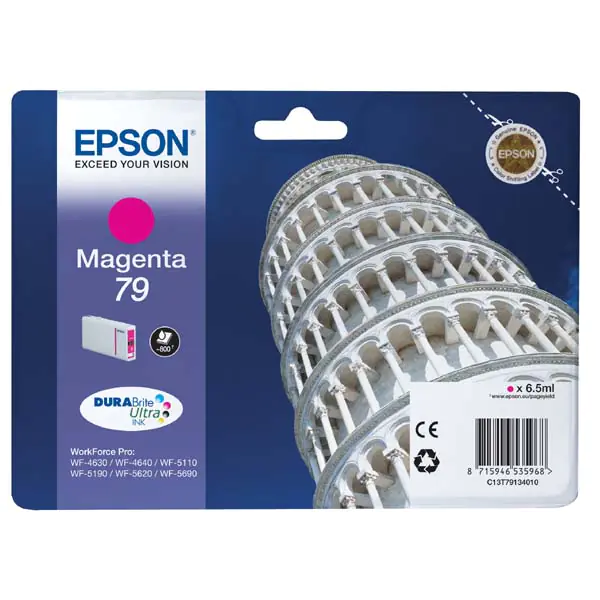 ⁨Epson oryginalny ink / tusz C13T79134010, 79, L, magenta, 800s, 7ml, 1szt⁩ w sklepie Wasserman.eu