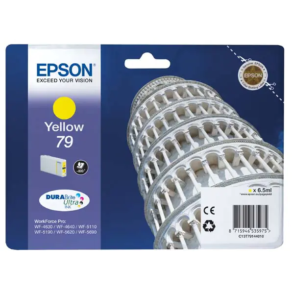 ⁨Epson oryginalny ink / tusz C13T79144010, 79, L, yellow, 800s, 7ml, 1szt⁩ w sklepie Wasserman.eu