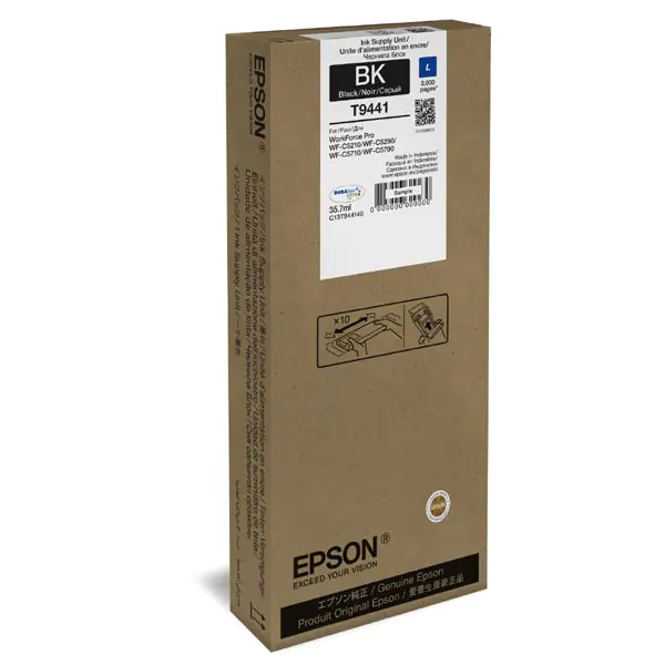 ⁨Epson oryginalny ink / tusz C13T944140, black, 3000s, 1x35.7ml, Epson WF-C5210, C5290, C5710, C5790⁩ w sklepie Wasserman.eu