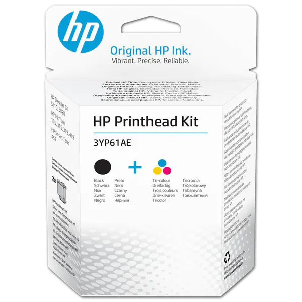 ⁨HP oryginalny Zestaw głowicy drukującej, printhead kit 3YP61AE, black/color, Replacement Kit⁩ w sklepie Wasserman.eu