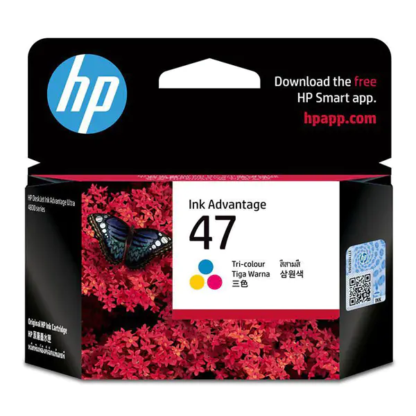 ⁨HP oryginalny ink / tusz 6ZD61AE, HP 47, tri-colour⁩ w sklepie Wasserman.eu