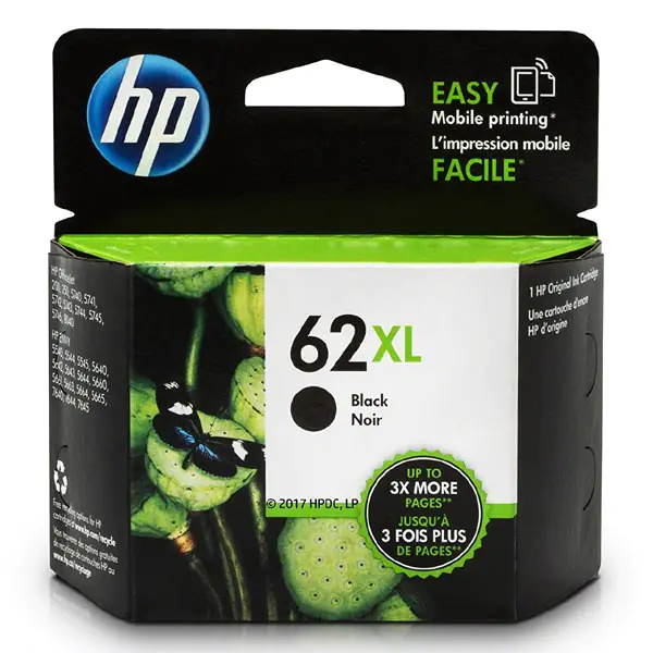 ⁨HP Original ink/ink cartridge C2P05AE, HP 62XL, black, 600s, HP Envy 5540,5541,5542,5543,5544,5546,5547,5548,5549⁩ at Wasserman.eu