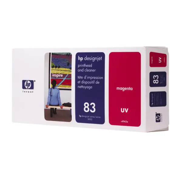 ⁨HP Original Printhead C4962A, HP 83, magenta, HP DesignJet 5000, PS, UV, 5500, PS⁩ at Wasserman.eu