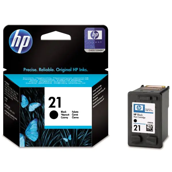 ⁨HP 21 Black Cartridge C9351AE⁩ at Wasserman.eu