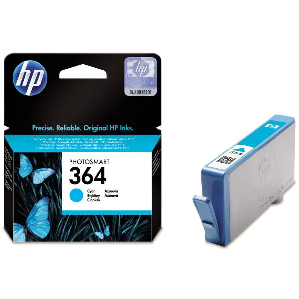 ⁨HP Original Ink/Ink CB318EE, HP 364, cyan, blister, 300s, HP Photosmart B8550, C5380, D5460⁩ at Wasserman.eu